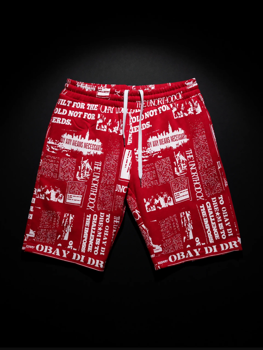 AR.009 — Error Print Fleece Short The Unorthodox // 2025 Archive