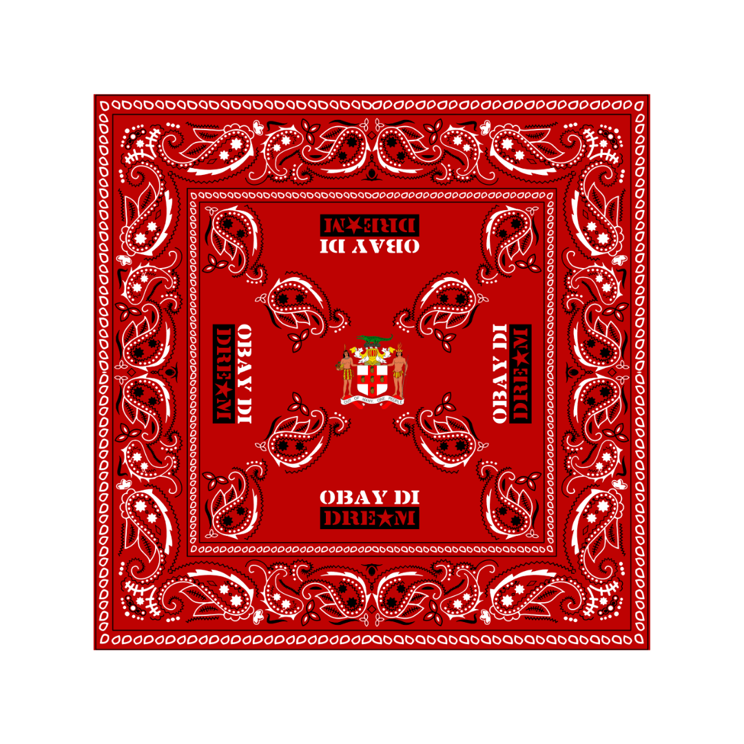 RED PAISLY BANDANA