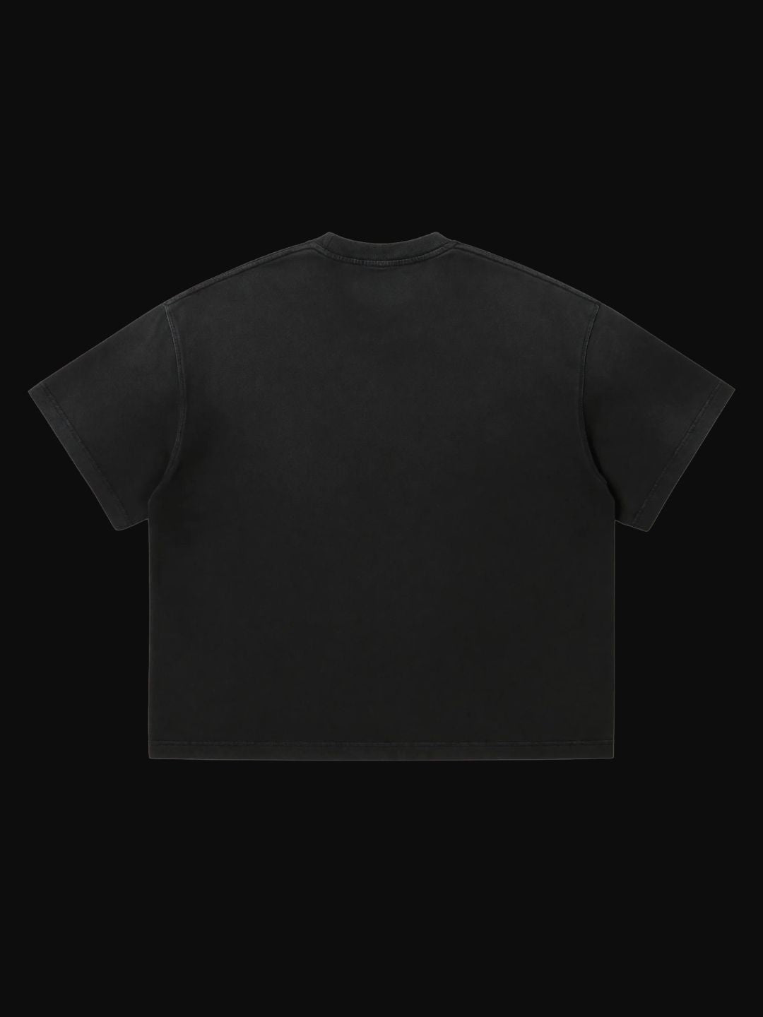 ODD Artifact 017 Refuse The Script outer shell black acid wash heavyweight cotton back flat lay — OBAY DI DREAM
