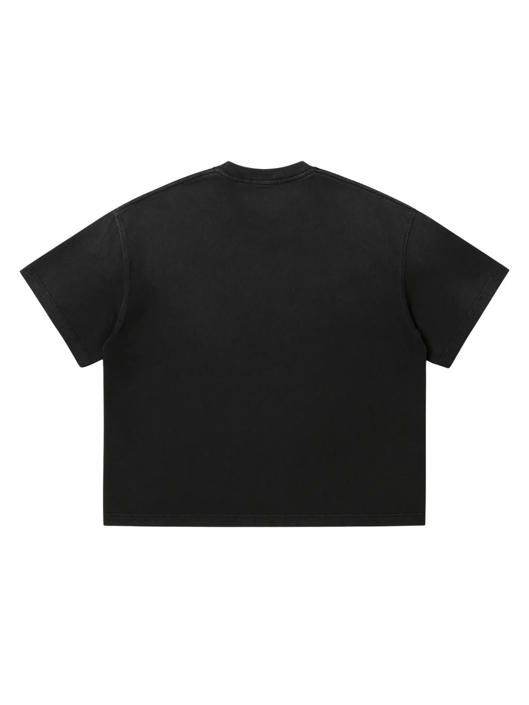 ODD Artifact 017 Refuse The Script outer shell black acid wash heavyweight cotton back flat lay — OBAY DI DREAM