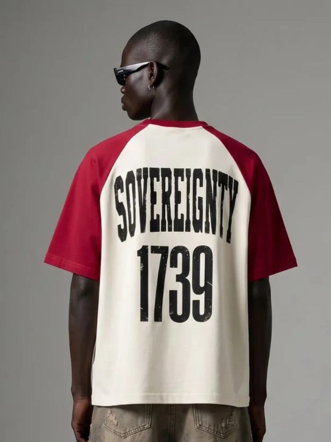 ODD Artifact 020 Unseen Architecture Blood Treaty on body male back Sovereignty 1739, 280 gsm 100% cotton regland — OBAY DI DREAM